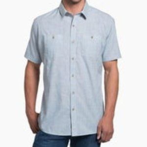 Kuhl Karib Short Sleeve Shirt Medium Horizon Blue